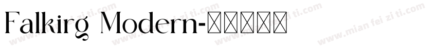 Falkirg Modern字体转换